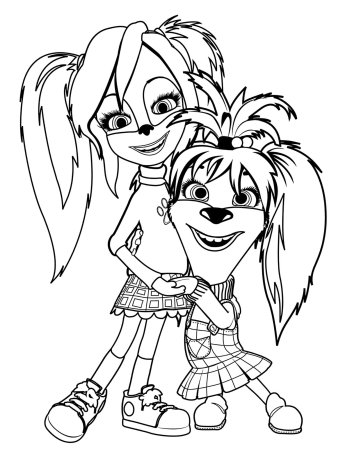 Раскраски Барбоскины роза и Лиза