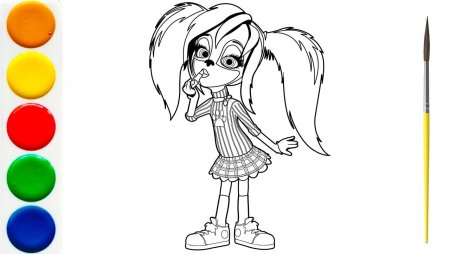 Раскраска Барбоскины роза