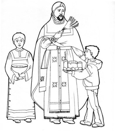 Священник мультяшный