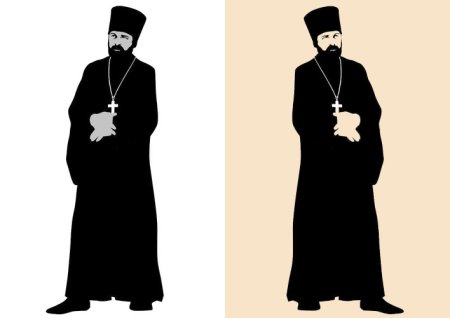 Священник раскраска