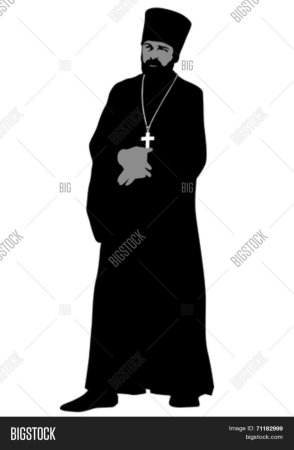 Священник карандашом