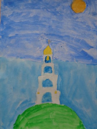 Детские рисунки колокольня