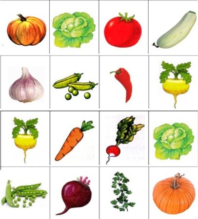 Овощи для детей дошкольного возраста