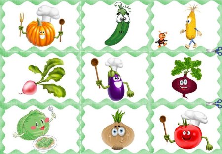 Овощи для дошколят