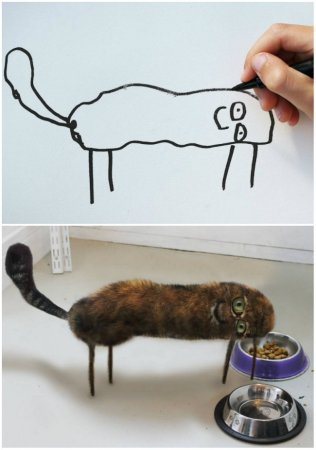Смешные рисунки в реальности
