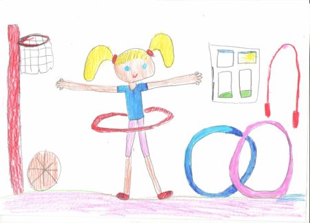 Детский рисунок спорт