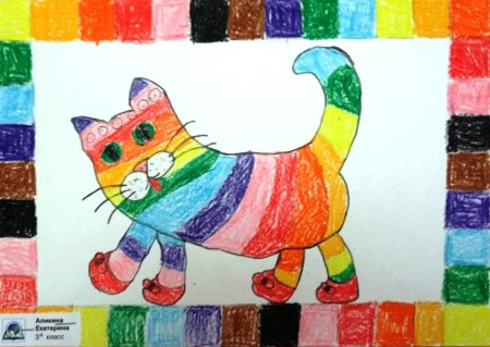 Рисование восковыми мелками для детей