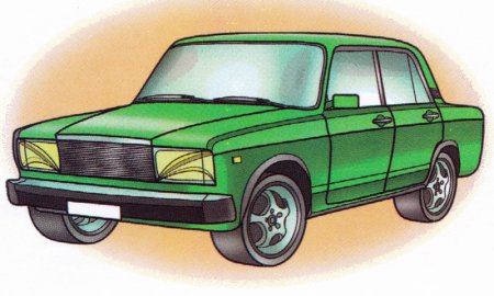 Разукрашки машинки ВАЗ 2107