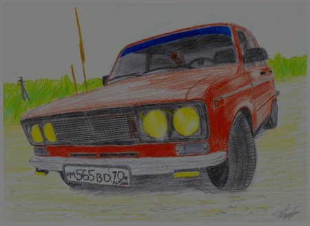 Нарисовать ВАЗ 2106