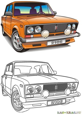 Разукрашка ВАЗ 2106