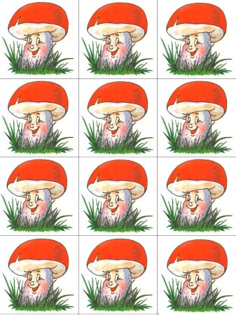 Счетный материал грибы