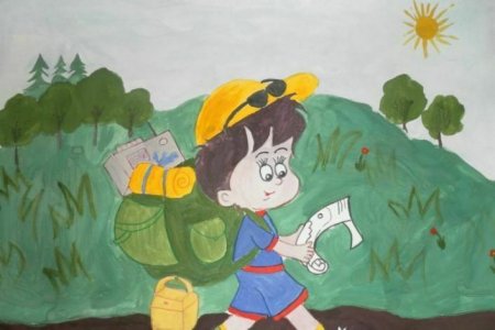 Рисование мы туристы