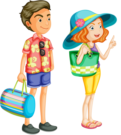 Дети в летней одежде мультяшные