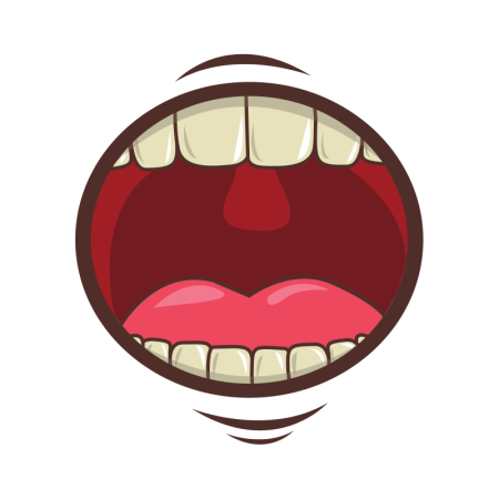 Открытый рот мультик