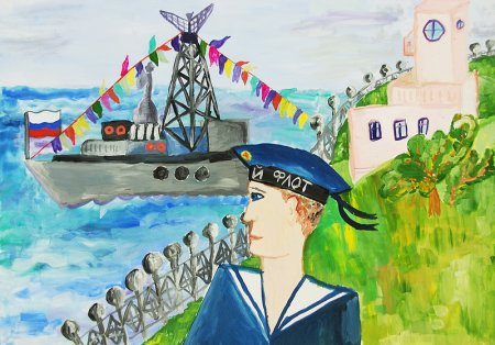 Рисование моряк