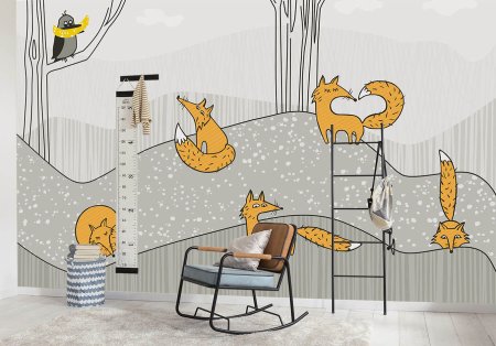 Детские обои дизайнерские