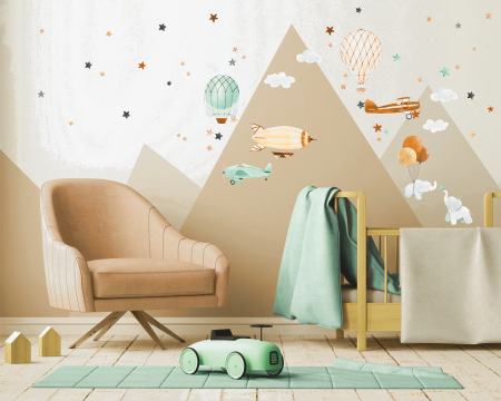 Стены в детской комнате