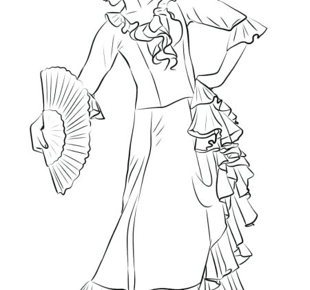 Испанка мультяшная