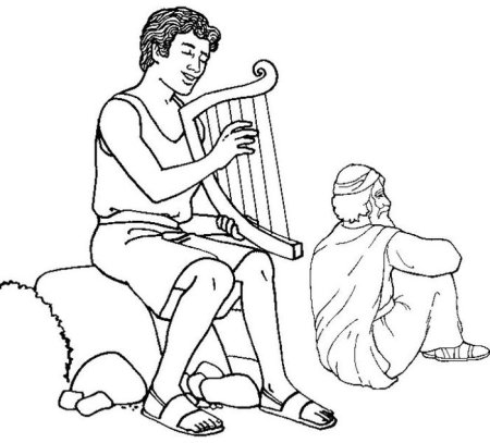 Орфей и Эвридика раскраска