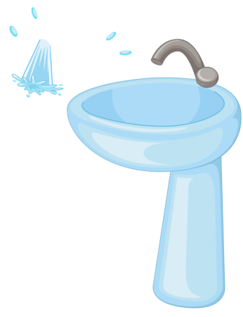 Нарисовать умывальник