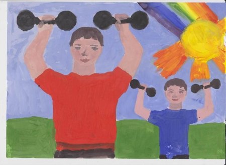 Рисунок на тему мой папа самый самый