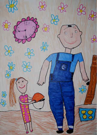 Конкурс рисунков мой папа мой герой