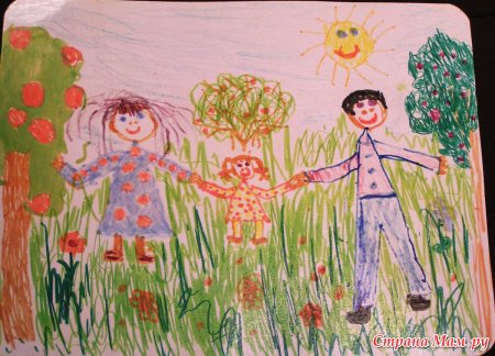 Рисование на тему семья