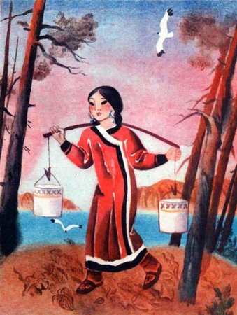 Иллюстрации к сказке Айога Нанайская сказка