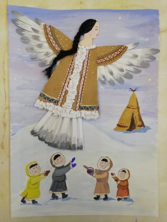 Иллюстрации к сказке Айога Нанайская сказка