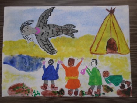 Иллюстрация к нанайской сказке Айога