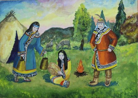 Иллюстрация по сказке Айога