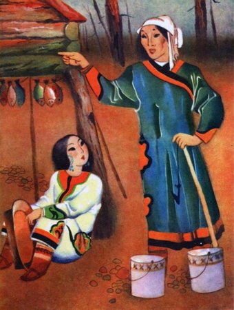 Айога Нанайская народная иллюстрации