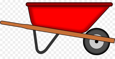 Садовая тачка вектор