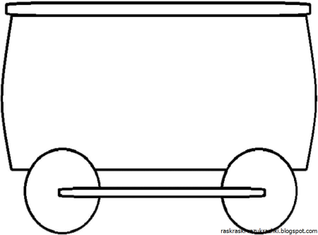 Вагончики раскраска для детей