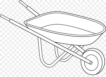 Тачка Садовая раскраска