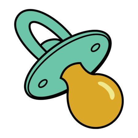 Пустышка мультяшная