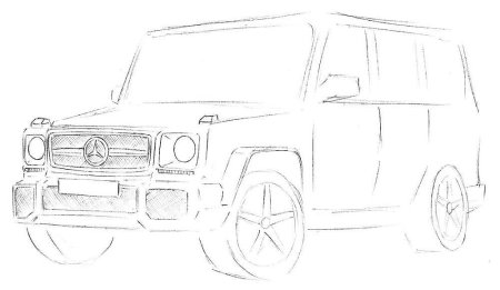 Раскраска Мерседес Гелендваген g63 AMG