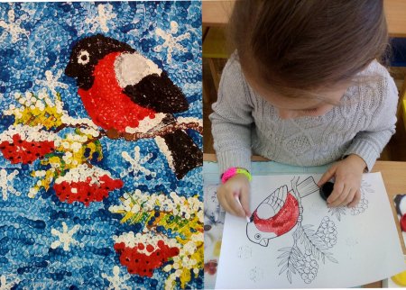 Пуантилизм техника рисования для детей ватными палочками