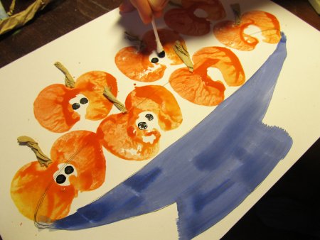 Нетрадиционное рисование фрукты