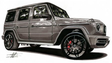 Mercedes Benz AMG g63 карандаш