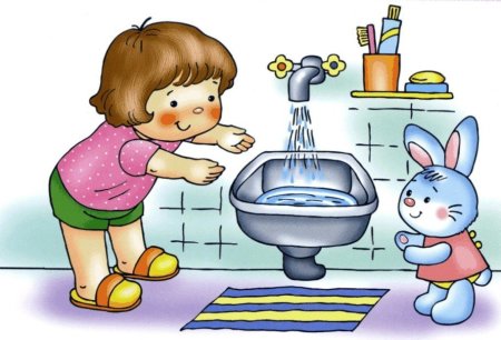 Умывание дошкольников