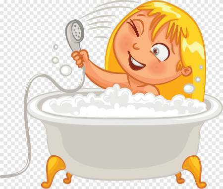 Мультяшка в ванной