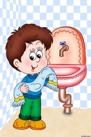 Умывание дошкольников