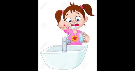 Умывание и чистка зубов