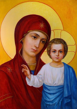 Лик Святой- Казанская Божья Матерь