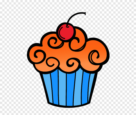 Рисунок кекса для срисовки