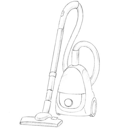 Пылесос трафарет