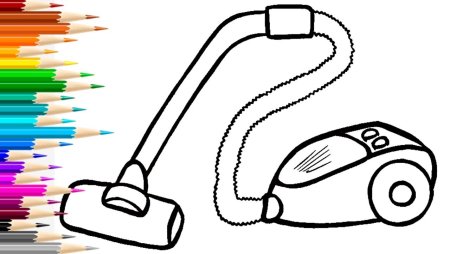Раскраска пылесос