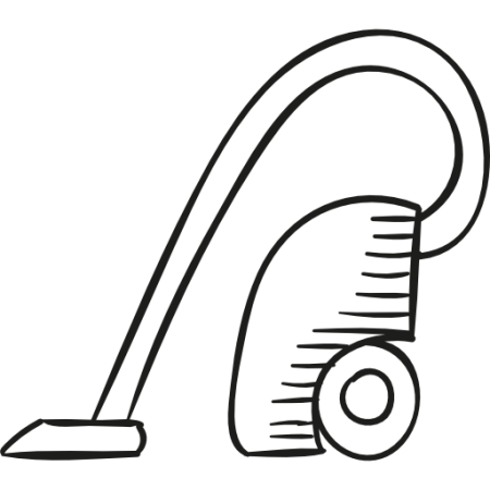 Пылесос трафарет