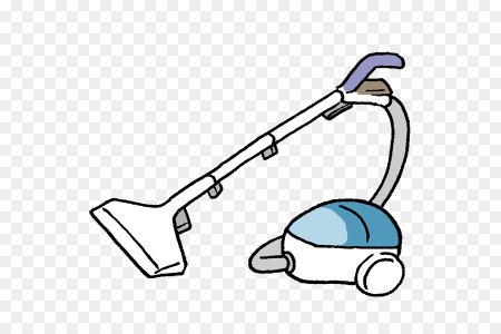 Пылесос нарисованный без фона